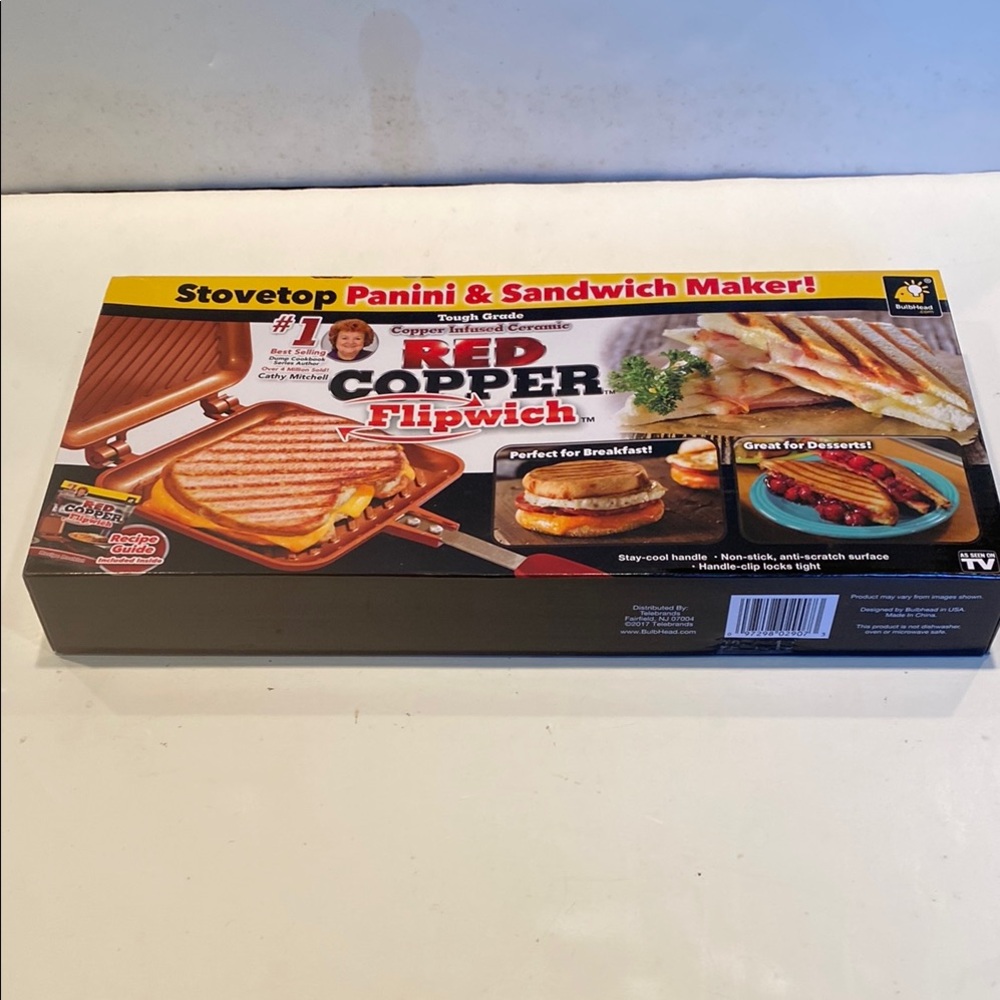 NIB Red Copper Flipwich